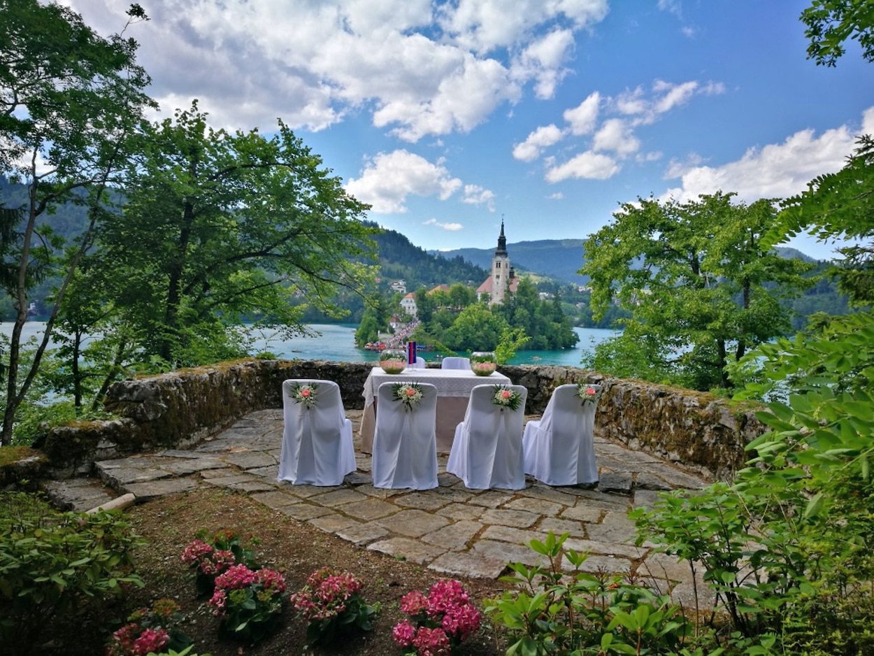 Mariage à Vila Bled, Slovénie