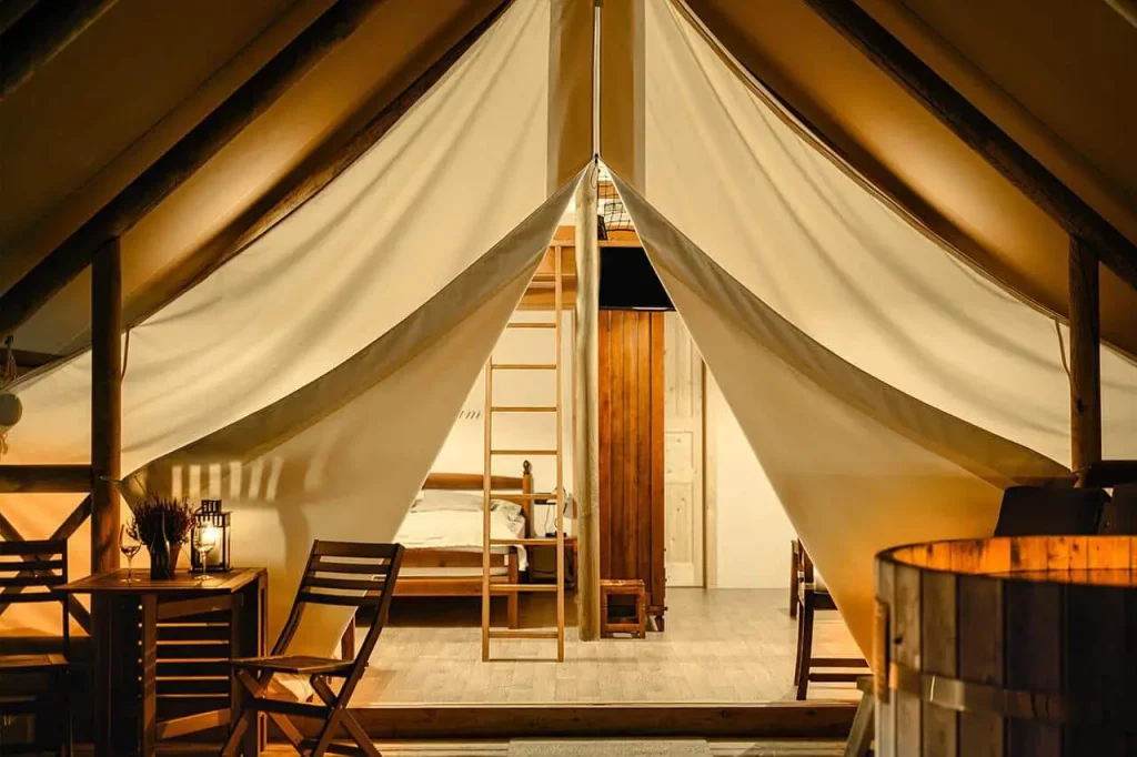 Garden village bedroom