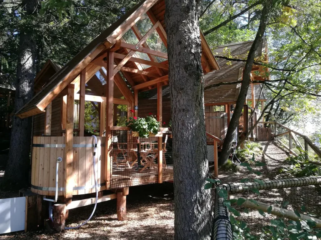 Glamping front terase