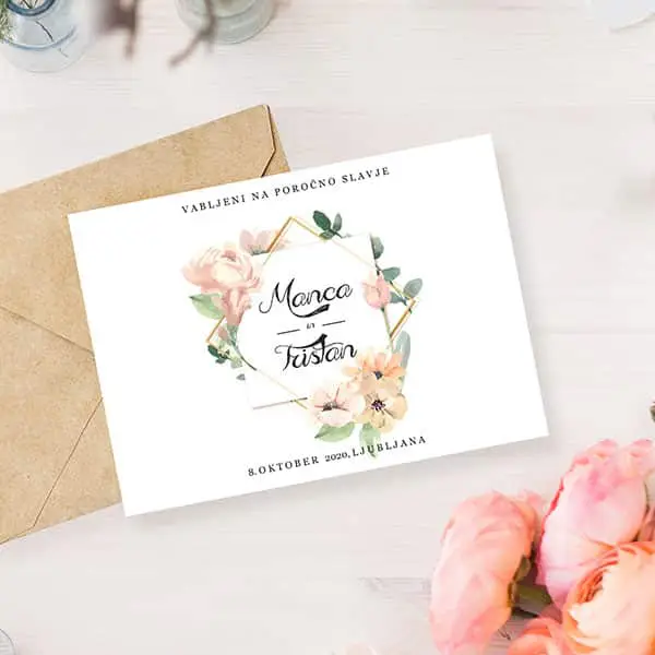 Porocni klik flower stationary