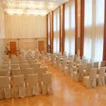 wedding ceremony in the concert hall of Villa Bled 1